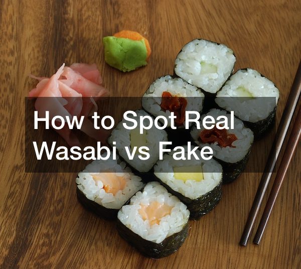 How to Spot Real Wasabi vs Fake